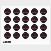 Aangepaste Monogram bruid bruidegom namen Stickers (Vel)