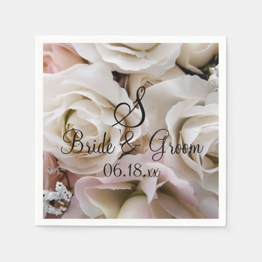 Aangepaste monogram bruidebruinbruidebruidebruinna servet (Voorkant)