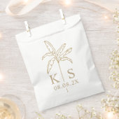 Aangepaste monogram bruiloft Logo Favor Bag Bedankzakje (Geknipt)