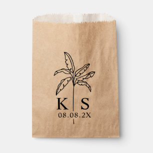 Aangepaste monogram bruiloft Logo Favor Bag Bedankzakje