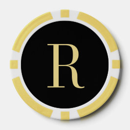 Aangepaste Monogram Bruiloft Vaders Dag Poker Chip