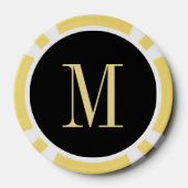 Aangepaste Monogram Bruiloft Vaders Dag Poker Chip (Achterkant)