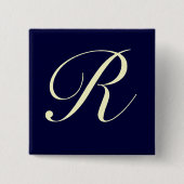 Aangepaste monogram Button (Voorkant)