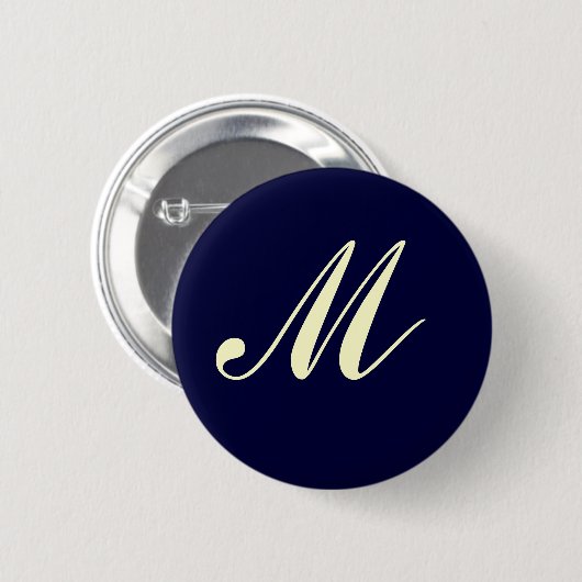 Aangepaste monogram Button (Voorkant /achterkant)