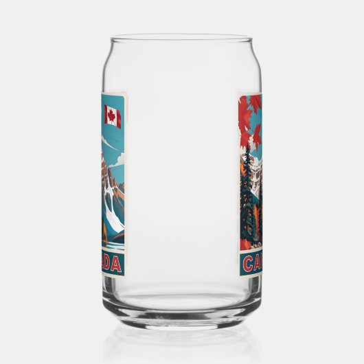 Aangepaste Monogram Canada Reizen Poster Blikvorm Glas (Links)