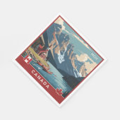 Aangepaste Monogram Canada Reizen Poster Servet (Hoek)