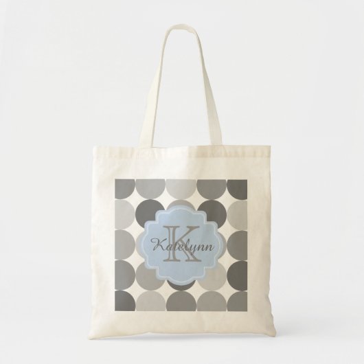 Aangepaste monogram Canvas tas voor modern cirkelp (Voorkant)
