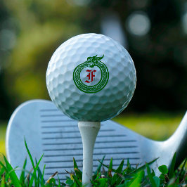 Aangepaste monogram Celtic Style Ouroboros Golfballen