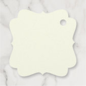 Aangepaste Monogram Chinoiserie Chic, Hydrangeas Bedankjes Labels (Achterkant)