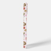 Aangepaste Monogram Coquette Schattige Girly Roze Case-Mate iPhone Case (Achterkant / Rechts)