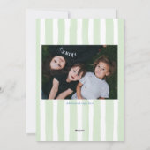 Aangepaste Monogram Crest foto vakantie kaarten (Achterkant)