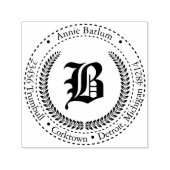 Aangepaste monogram Crest Zelfinktende Stempel (Design)