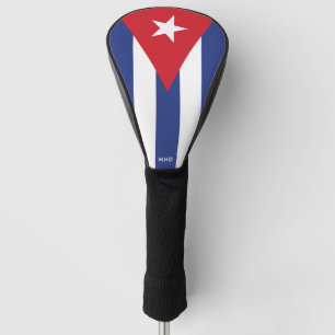 Aangepaste monogram Cuba vlag Golfheadcover