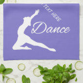 Aangepaste monogram DANCE en handdoeken voor kleur (Gevouwen)