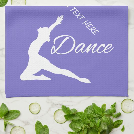 Aangepaste monogram DANCE en handdoeken voor kleur (Gevouwen)