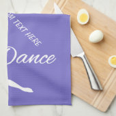 Aangepaste monogram DANCE en handdoeken voor kleur (Quarter Fold)