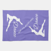 Aangepaste monogram DANCE en handdoeken voor kleur (Horizontaal)