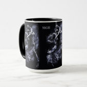 Aangepaste Monogram Dansen Paar Mok (Voorkant links)