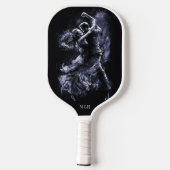 Aangepaste Monogram Dansen Paar Pickleball Paddle (Achterkant)