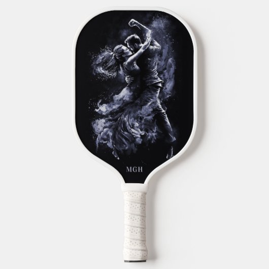 Aangepaste Monogram Dansen Paar Pickleball Paddle (Voorkant)