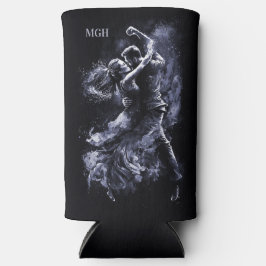 Aangepaste Monogram Dansen Paar Seltzer Blikjeskoeler