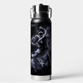 Aangepaste Monogram Dansen Paar Waterfles