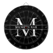 Aangepaste monogram dartbord (Voorkant)