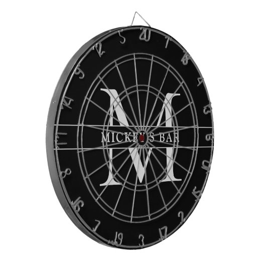 Aangepaste monogram dartbord (Voorkant Links)