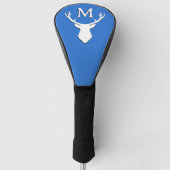 Aangepaste monogram Deer Golfheadcover (Voorkant)