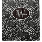 Aangepaste Monogram Douchegordijn Granny Chic Bad (Voorkant)