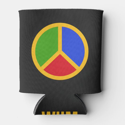 Aangepaste monogram drink koelers voor kleurrijke  blikjeskoeler (Voorkant)