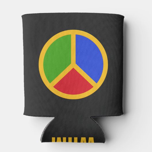 Aangepaste monogram drink koelers voor kleurrijke  blikjeskoeler (Achterkant)