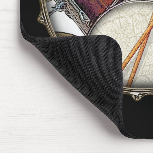 Aangepaste monogram drummer Snare Drum Drumstick m Muismat (Hoek)