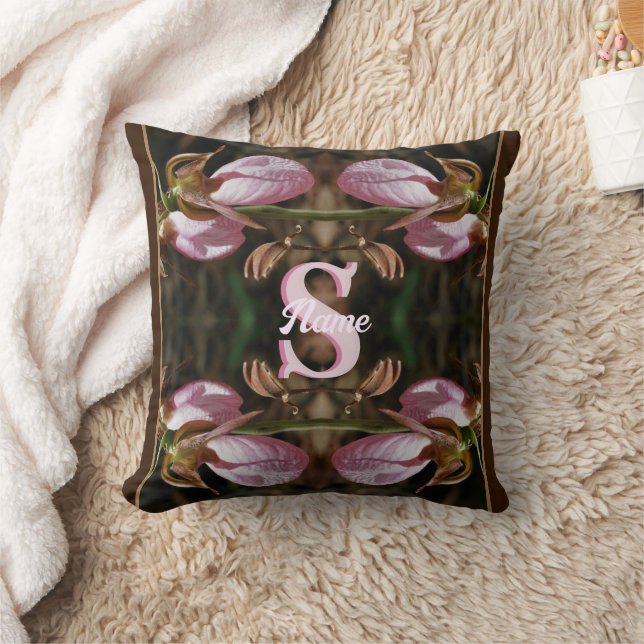 Aangepaste monogram eerste letter naam Dames Panto Kussen (Deken)