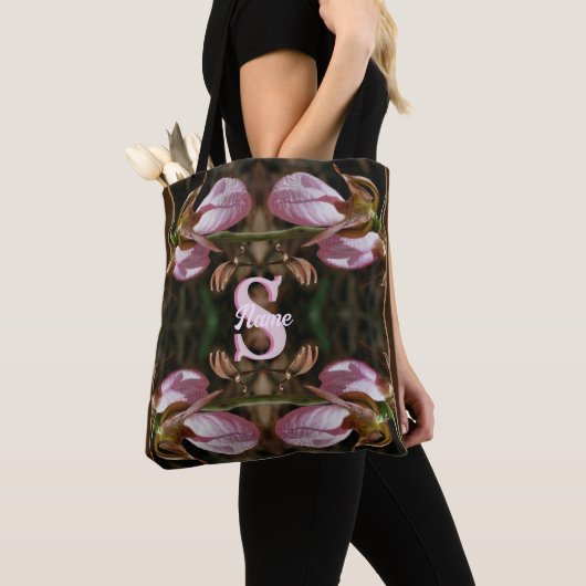 Aangepaste monogram eerste letter naam Dames Panto Tote Bag (Dichtbij)