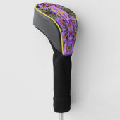 Aangepaste monogram eerste letter naam honingbij a golfheadcover (Schuin)