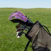 Aangepaste monogram eerste letter naam honingbij a golfheadcover (Insitu)
