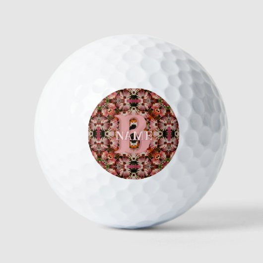 Aangepaste monogram eerste letter naam madelief bl golfballen (Voorkant)