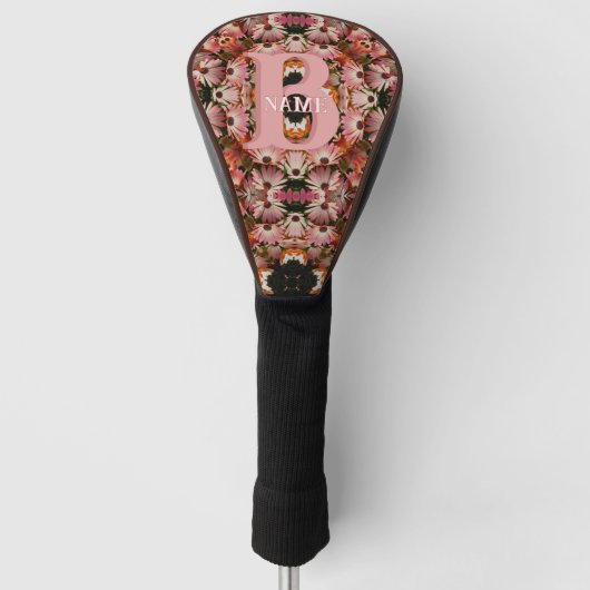 Aangepaste monogram eerste letter naam madelief bl golfheadcover (Voorkant)