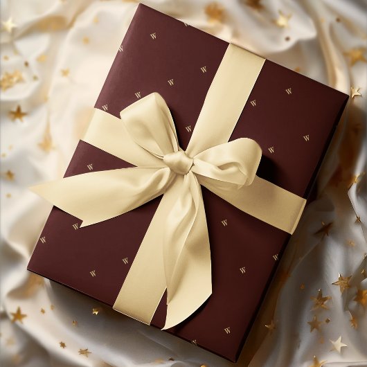 Aangepaste Monogram Eerste Letters Cadeaupapier