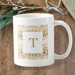 Aangepaste Monogram Elegant Gouden Johannes 3:16 K Koffiemok