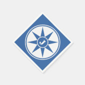 Aangepaste monogram- en inlegluiers voor kleurenpa servetten (Hoek)