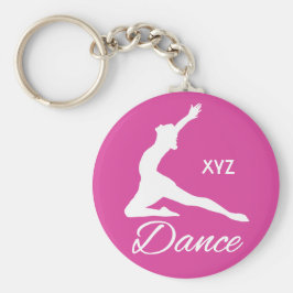 Aangepaste monogram- en kleurenkleutketens DANCE Sleutelhanger