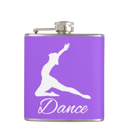 Aangepaste monogram- en kleurenkolf DANCE Heupfles (Voorkant)