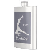 Aangepaste monogram- en kleurenkolf DANCE Heupfles (Links)