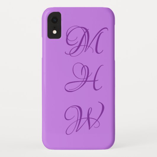 Aangepaste monogram- en kleurentelefoongevallen Case-Mate iPhone case (Achterkant)