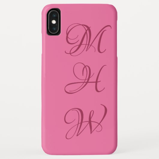 Aangepaste monogram- en kleurentelefoongevallen Case-Mate iPhone case (Achterkant)