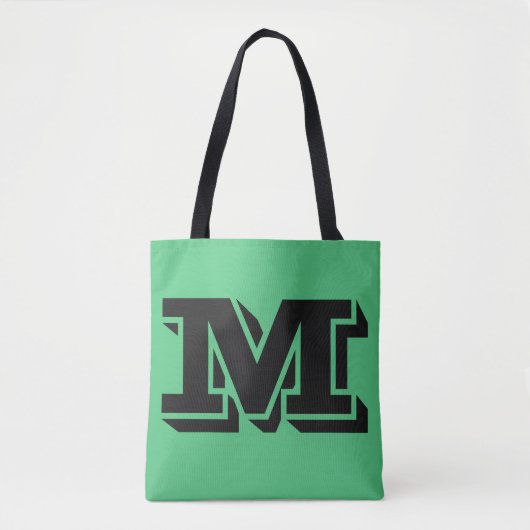 Aangepaste monogram- en kleurenzakken tote bag (Voorkant)