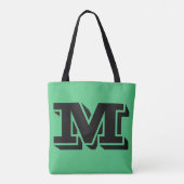 Aangepaste monogram- en kleurenzakken tote bag (Achterkant)