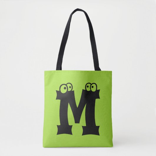 Aangepaste monogram- en kleurenzakken tote bag (Voorkant)
